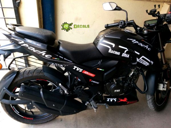 Tvs Apache Rtr 0 160 4v Custom Decals Wrap Stickers Race Edition Kit Cr Decals Designs