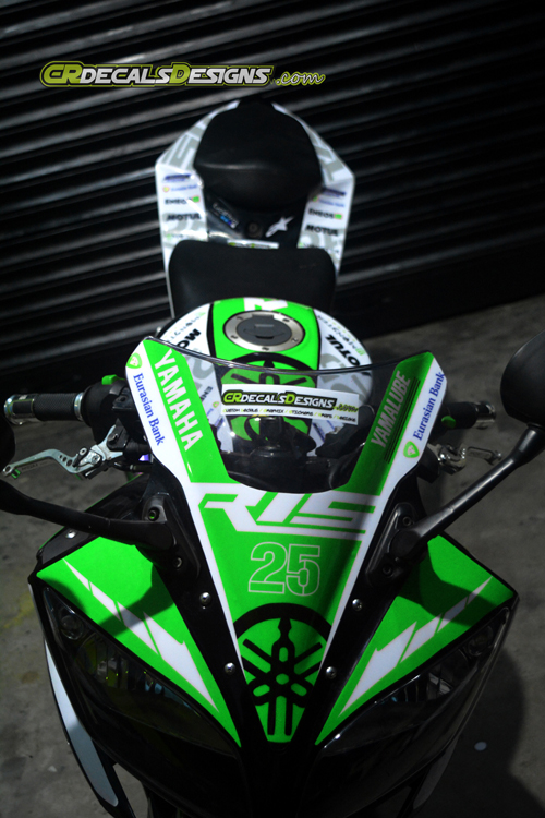 Yamaha r15 Race kit green1