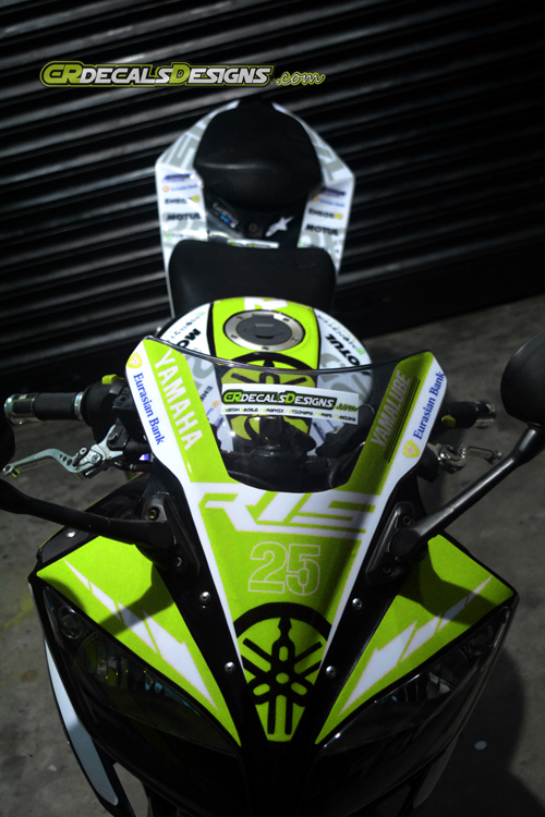 Yamaha r15 Race kit neon green1