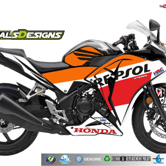 HONDA Navi REPSOL Edition Kit -ORANGE – CR Decals Designs