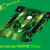 NS 200 Monster green Decals