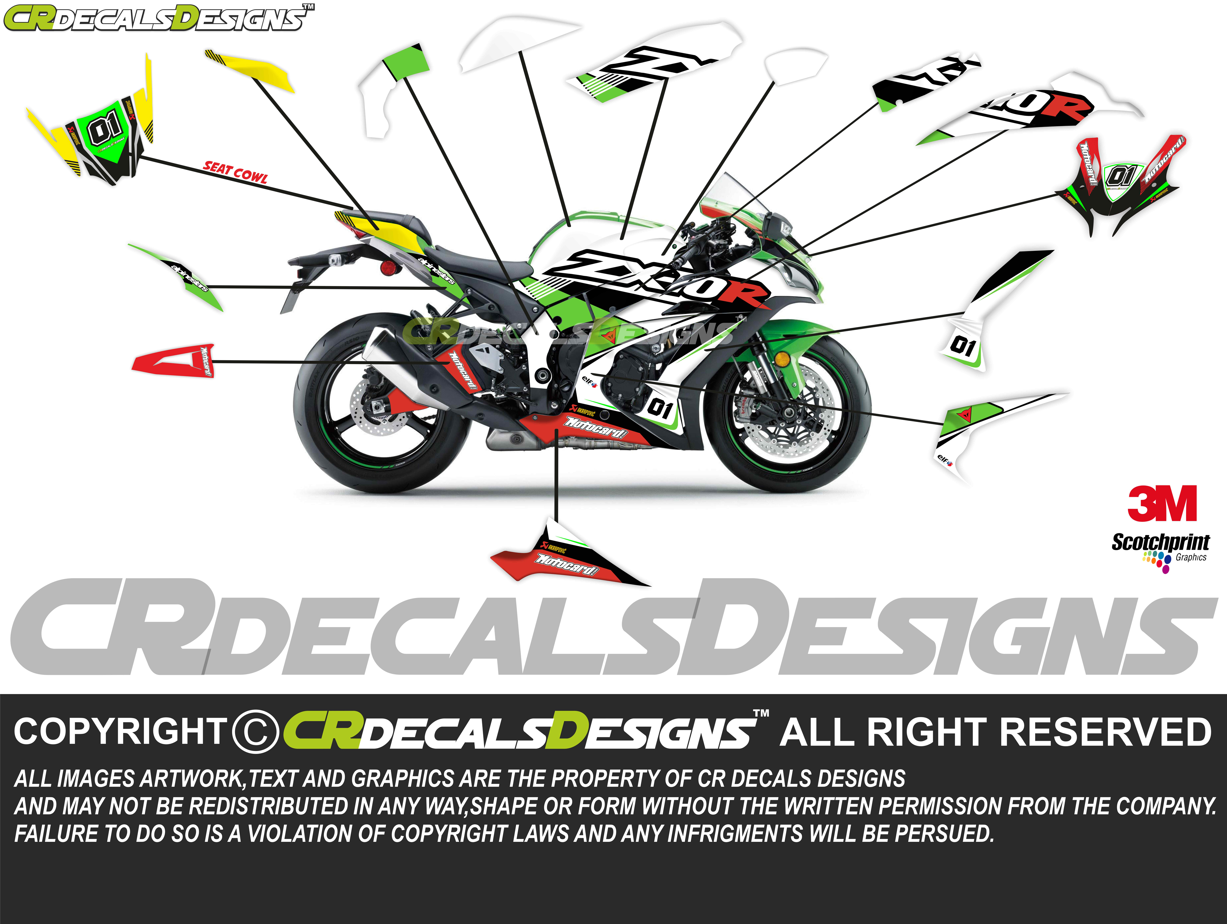 ZX10R RACE EDITION KIT [ 2016-2020 MODELS ] – CR Decals Designs