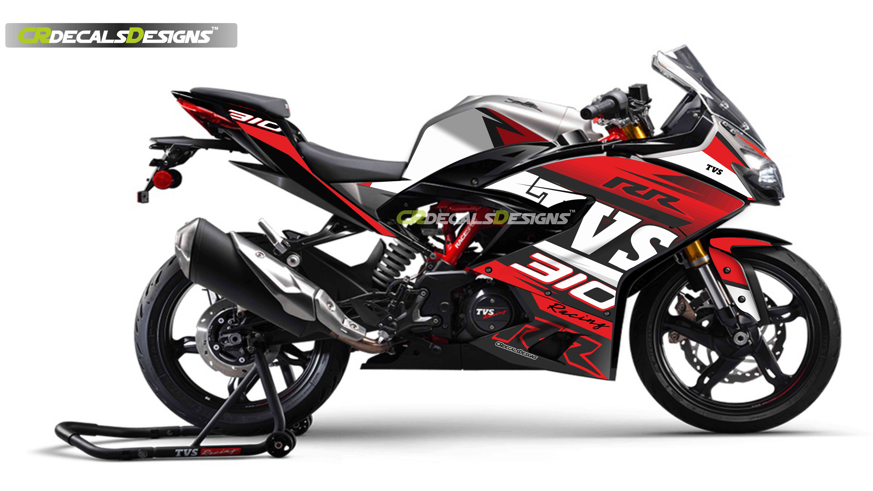 TVS APACHE RR 310 Custom Decals/ Wrap/ Stickers OFFICIAL RACING Kit