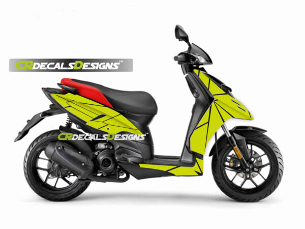 Aprillia full body kit neon abstract