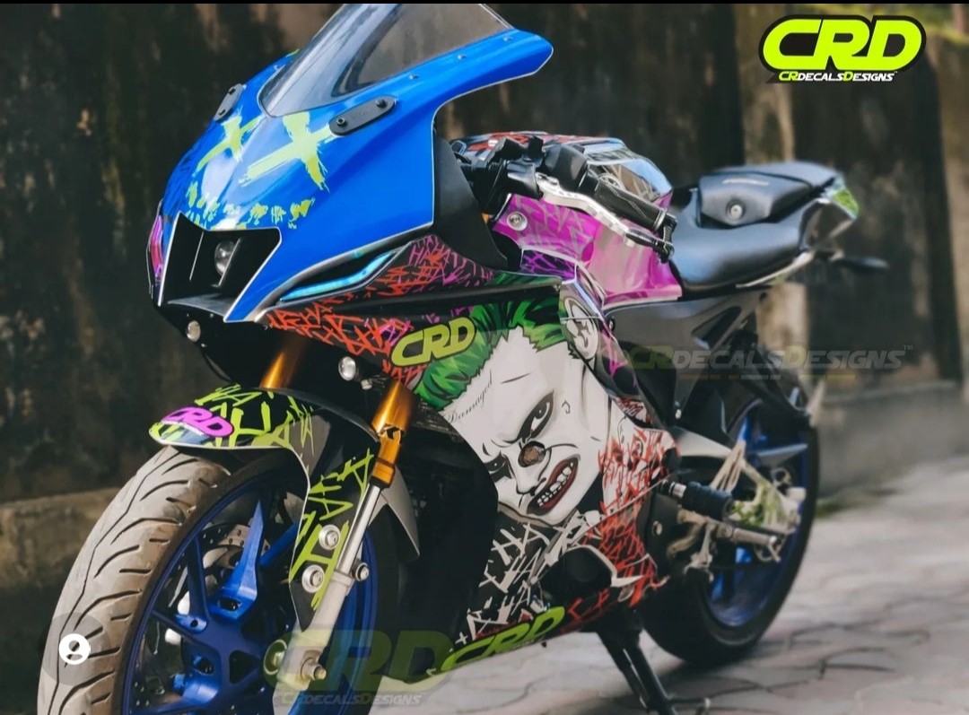 Yamaha R15M/R15 V4 Custom Decals/Stickers/Wrap JOKER Edition Kit CR