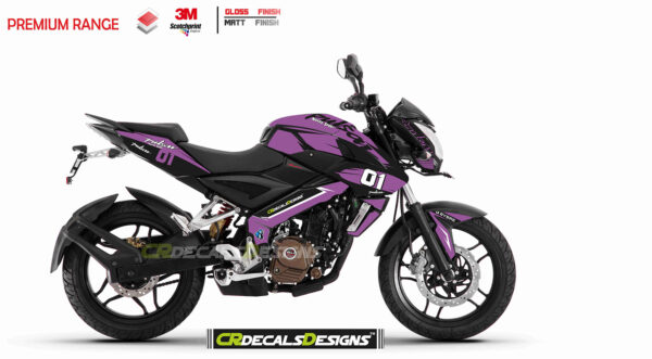 Pulsar NS 200 Full Body Race PURPLE promo