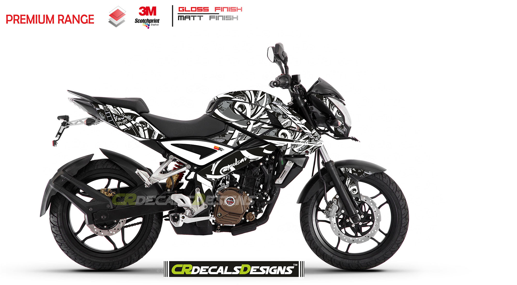 Pulsar Ns125 Ns 200 Modified Parts PULSAR NS 125 160 200 DECAL KIT