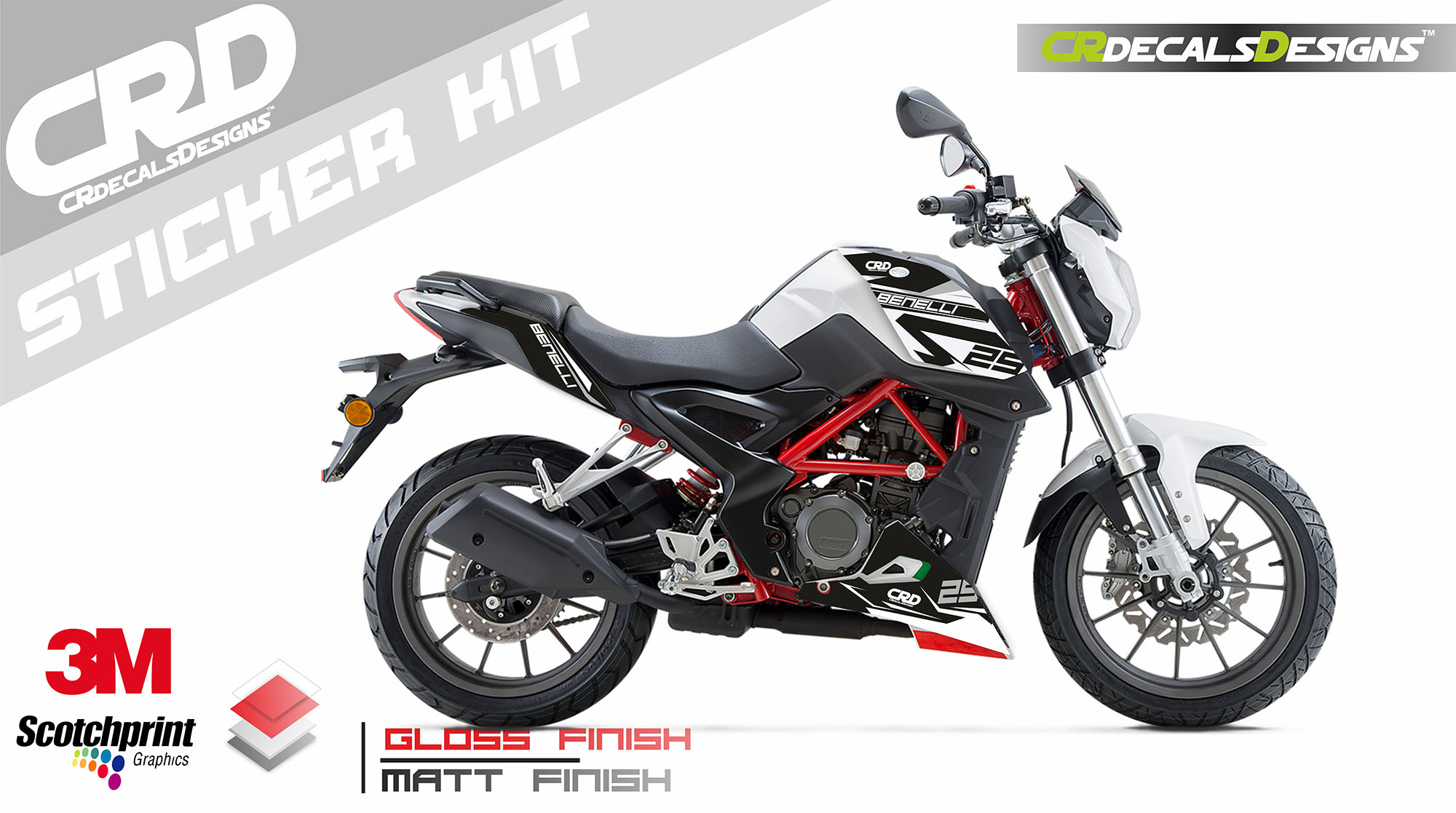 Kit D'Autocollants Stickers Benelli 125 2C Série - Neuf En Emballage D'Origine